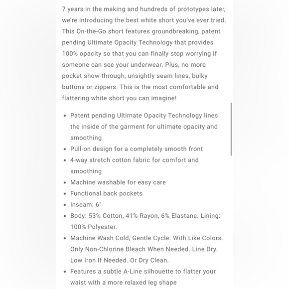 SPANX White Short 🤍 - Picture 15 of 15